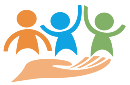 behaviour help logo hands and people