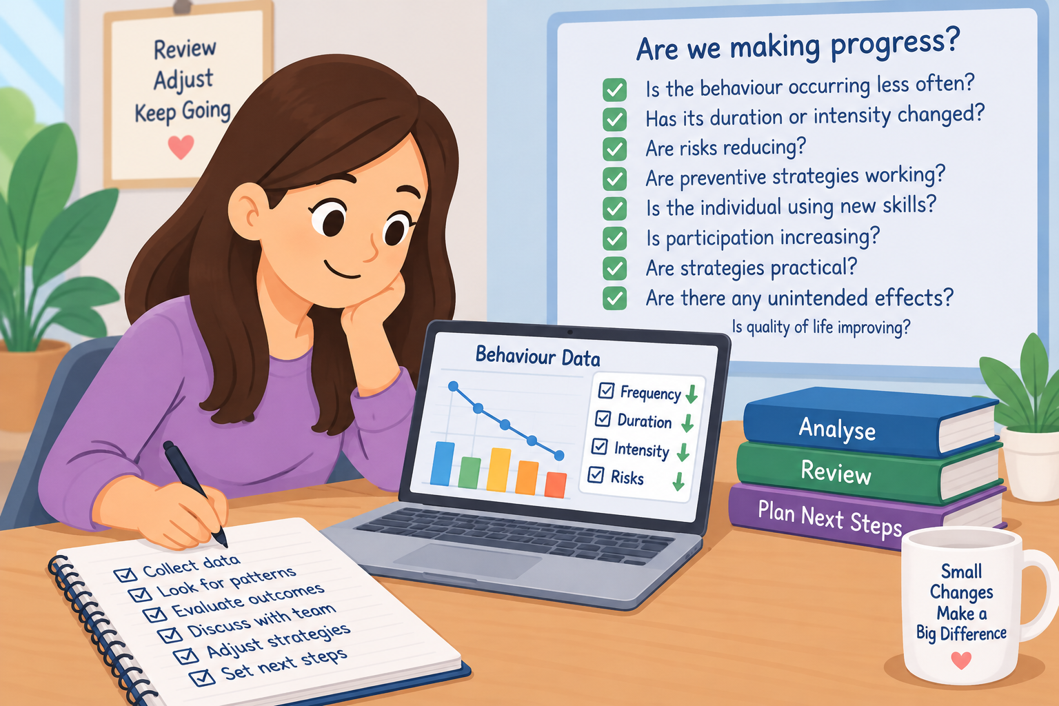 happy teacher and student, successful FBA outcomes