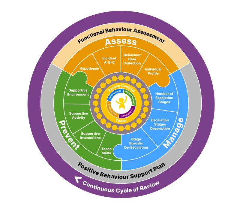 Positive Behaviour Support review cycle for argumentative behaviour