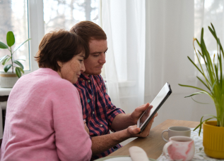 vulnerable adult with carer